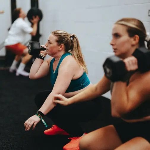 Group training squats